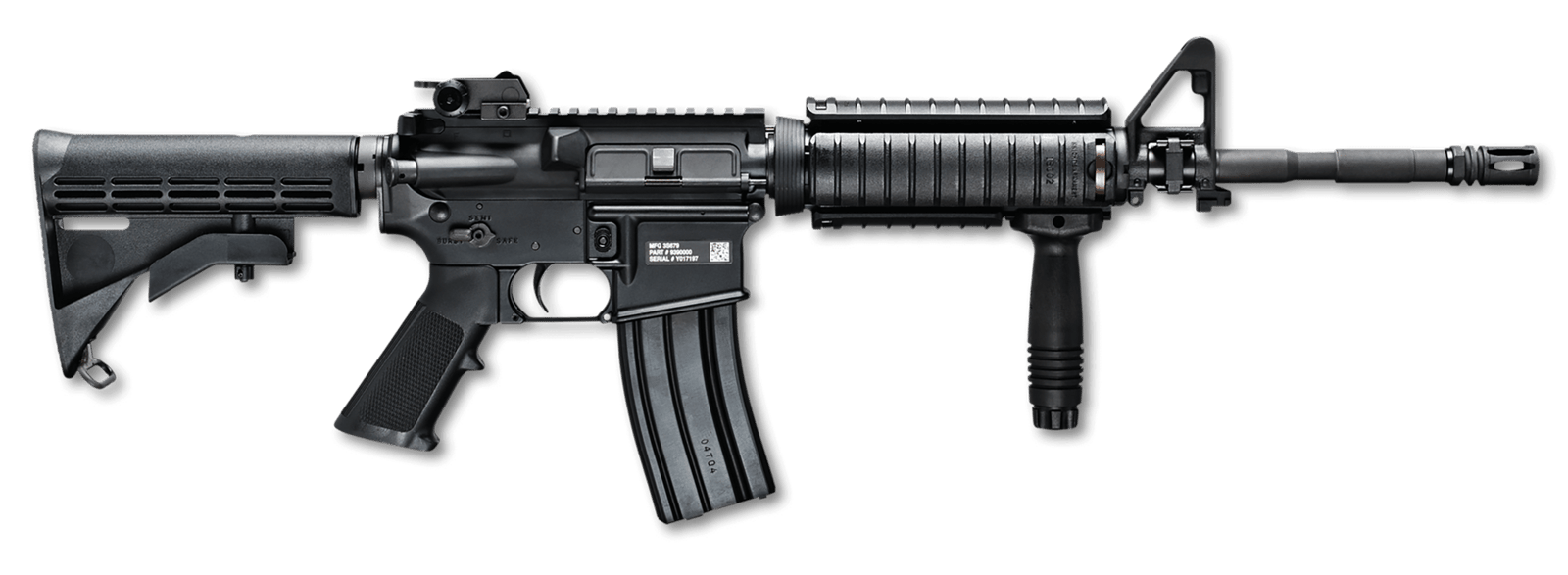 FN 36318 FN 15 M4 Military Collector 5.56x45mm NATO 16" Black Barrel / Receiver 30+1, Matte Black 6 Position Collapsible Stock, Black A2 Grip, Optics Ready