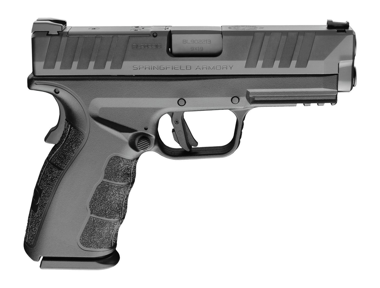 Springfield Armory XDDG9101BM4 XD MOD4 9mm Luger 16+1 4" Black Melonite Steel Barrel & Optic Ready/Serrated Slide, Black Polymer Frame w/Picatinny Rail, Textured Grip