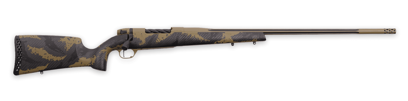 Weatherby MAX01N7MMBR2B Mark V Apex 7mm BC 3+1 20" Coyote Tan/Graphite Black Cerakote Coyote Tan Cerakote Tan/Brown Sponge Accents Carbon Fiber Stock