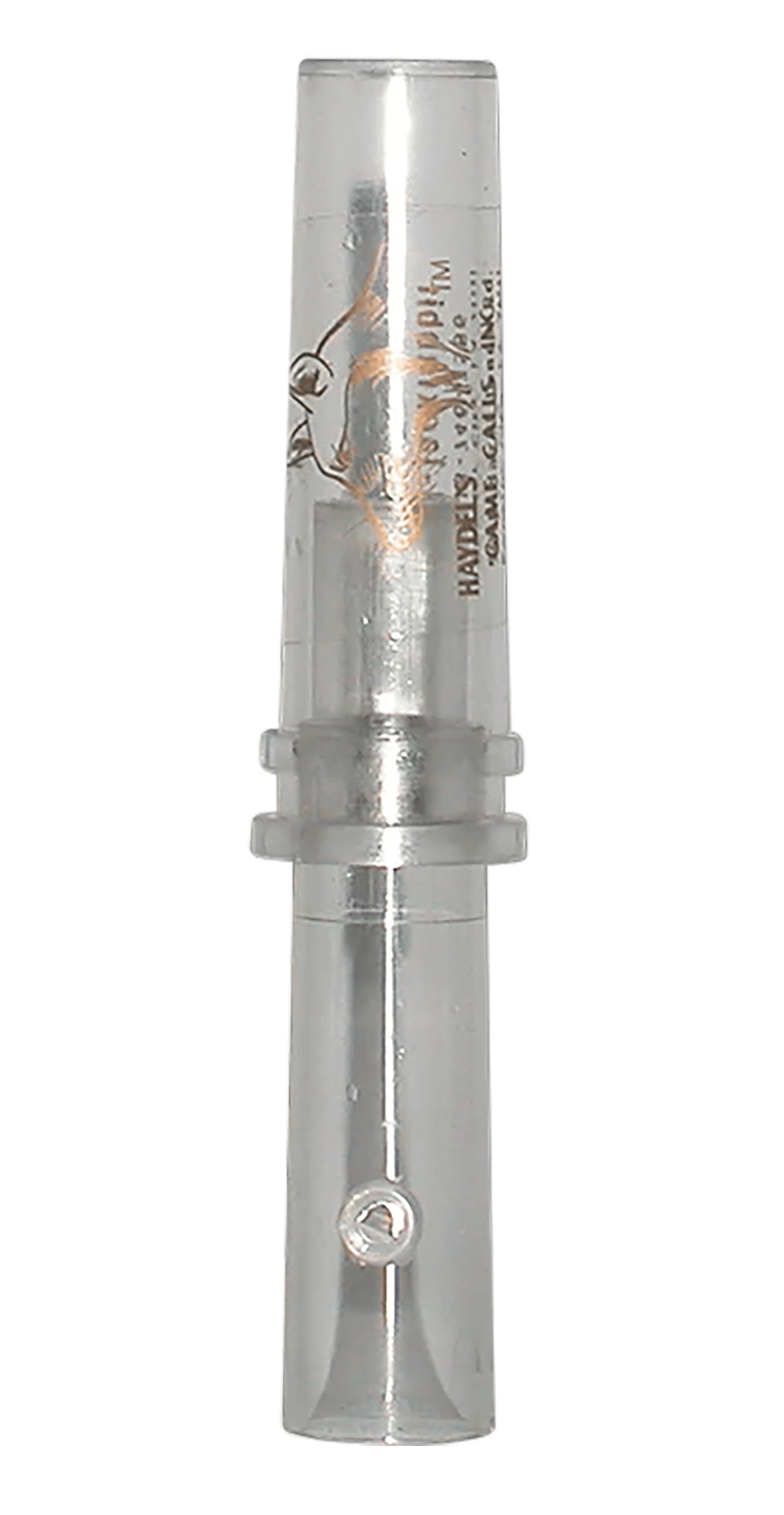 Haydel's Game Calls GHJ Government Hunter Baby Rabbit Open Call Double Reed Baby Cottontail/Jackrabbit Sounds Attracts Predators Clear Acrylic