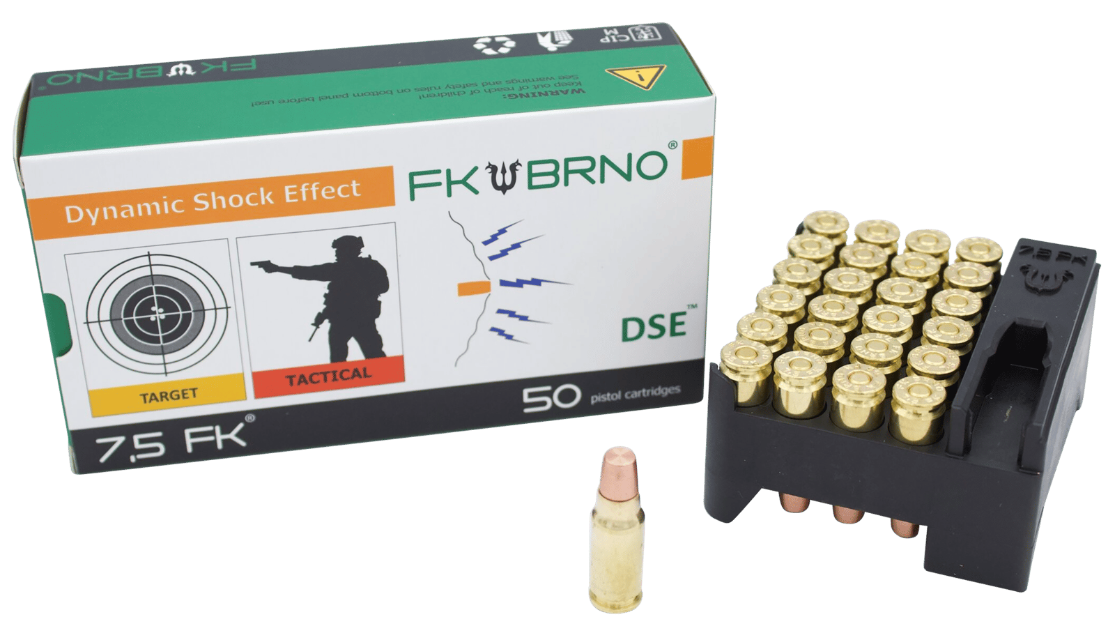 FK Brno US FKAMMOF950 F9  7.5FK 101gr Copper Flat Nose 50 Per Box/10 Case