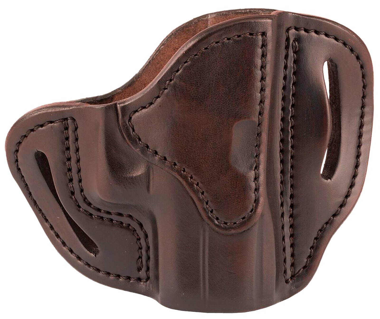 1791 Gunleather BHCSBRR BHC  OWB Size C Signature Brown Leather Belt Slide Compatible w/Glock 43/Sig P365/Walther PPK Right Hand