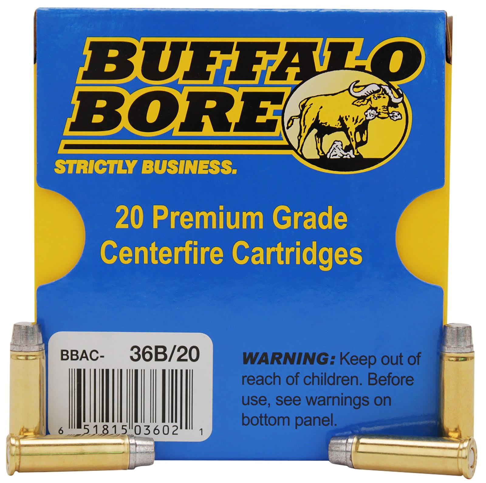 Buffalo Bore Ammunition 36B20 Heavy Strictly Business 32H&R Mag +P 130gr Hard Cast 20 Per Box/12 Case