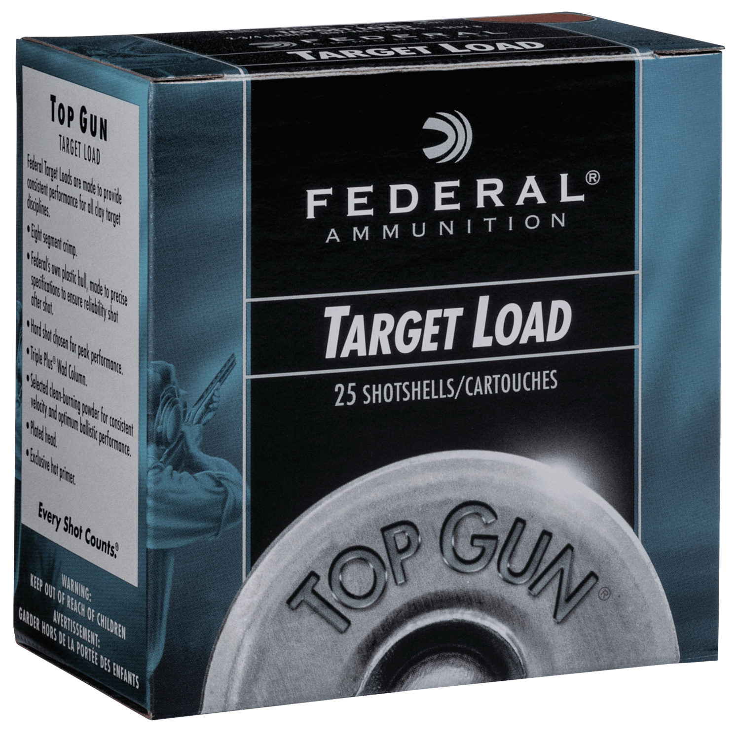 Federal TGSH1275 Top Gun  12Gauge 2.75" 1oz 7.5Shot 25 Per Box/10 Case