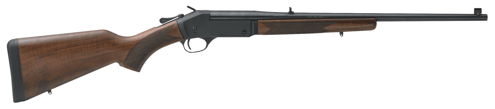 Henry H015308 Single Shot 308 Win Caliber with 1rd Capacity, 22" Barrel, Overall Blued Metal Finish & American Walnut Stock, Right Hand (Full Size)