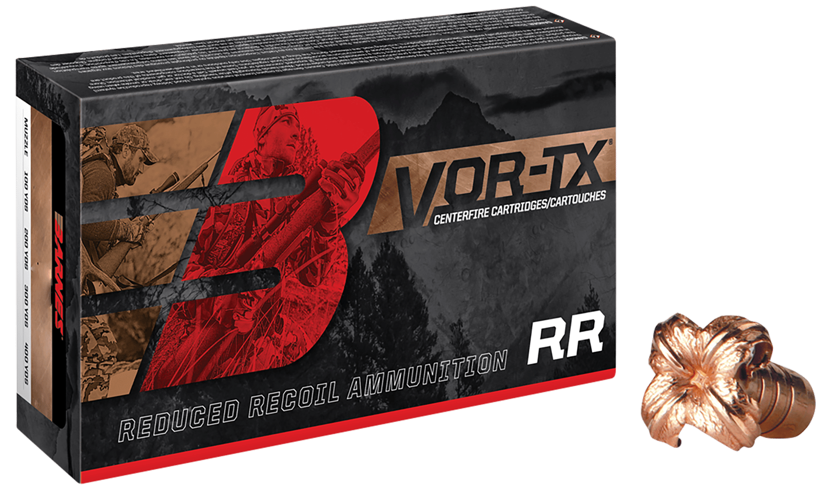 Barnes Bullets 32233 VOR-TX Rifle 270Win 110gr TTSX Boat Tail 20 Per Box/10 Case
