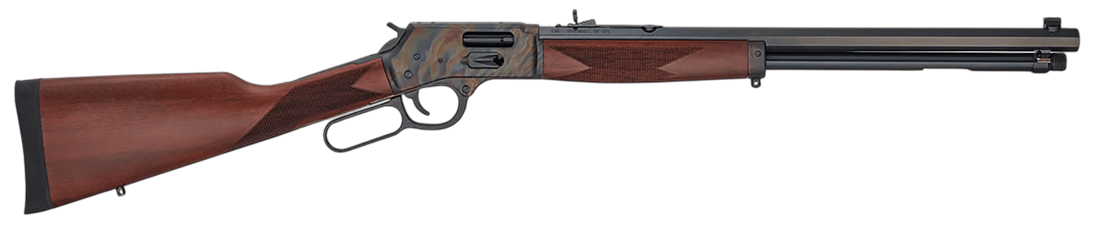 Henry H012GCCC Big Boy Side Gate Full Size 45 Colt (Long Colt) 10+1 20" Blued Octagon Barrel, Color Case Hardened Steel Drilled & Tapped Receiver, American Walnut Fixed Stock, Right Hand