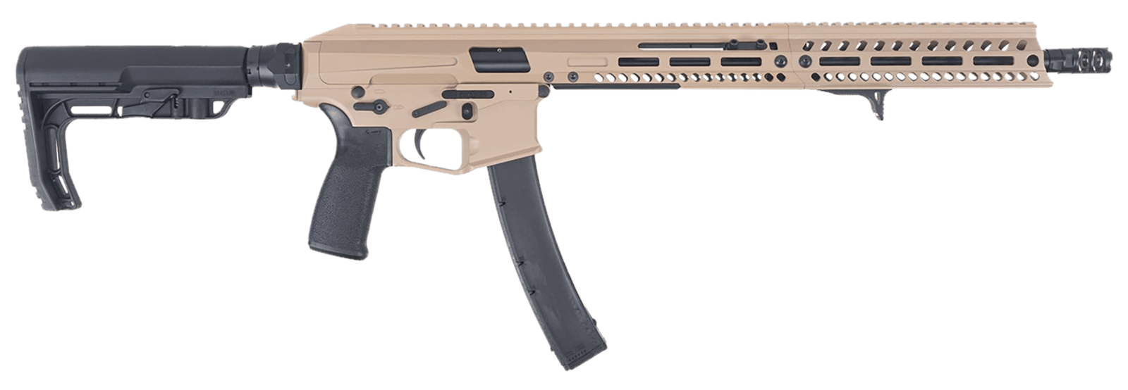Patriot Ordnance Factory 01927 Phoenix 9mm 35+1 16.50" Flat Dark Earth Cerakote Picatinny Rail