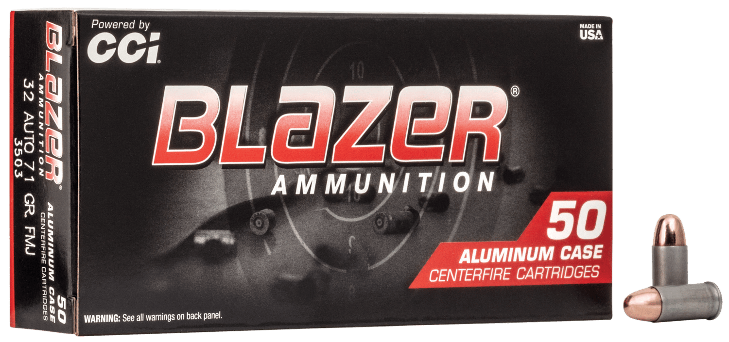 CCI 3503 Blazer Handgun 32ACP 71gr Total Metal Jacket 50 Per Box/20 Case