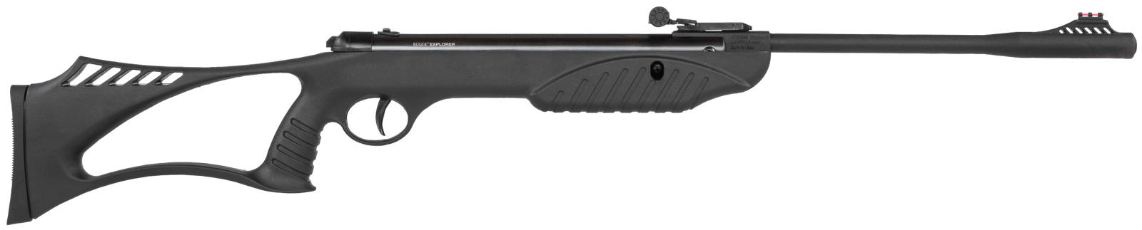 Umarex 2244020 Explorer Youth Spring Piston 177 Pellet 1rd Black Rec/Barrel Black All Weather Thumbhole Stock