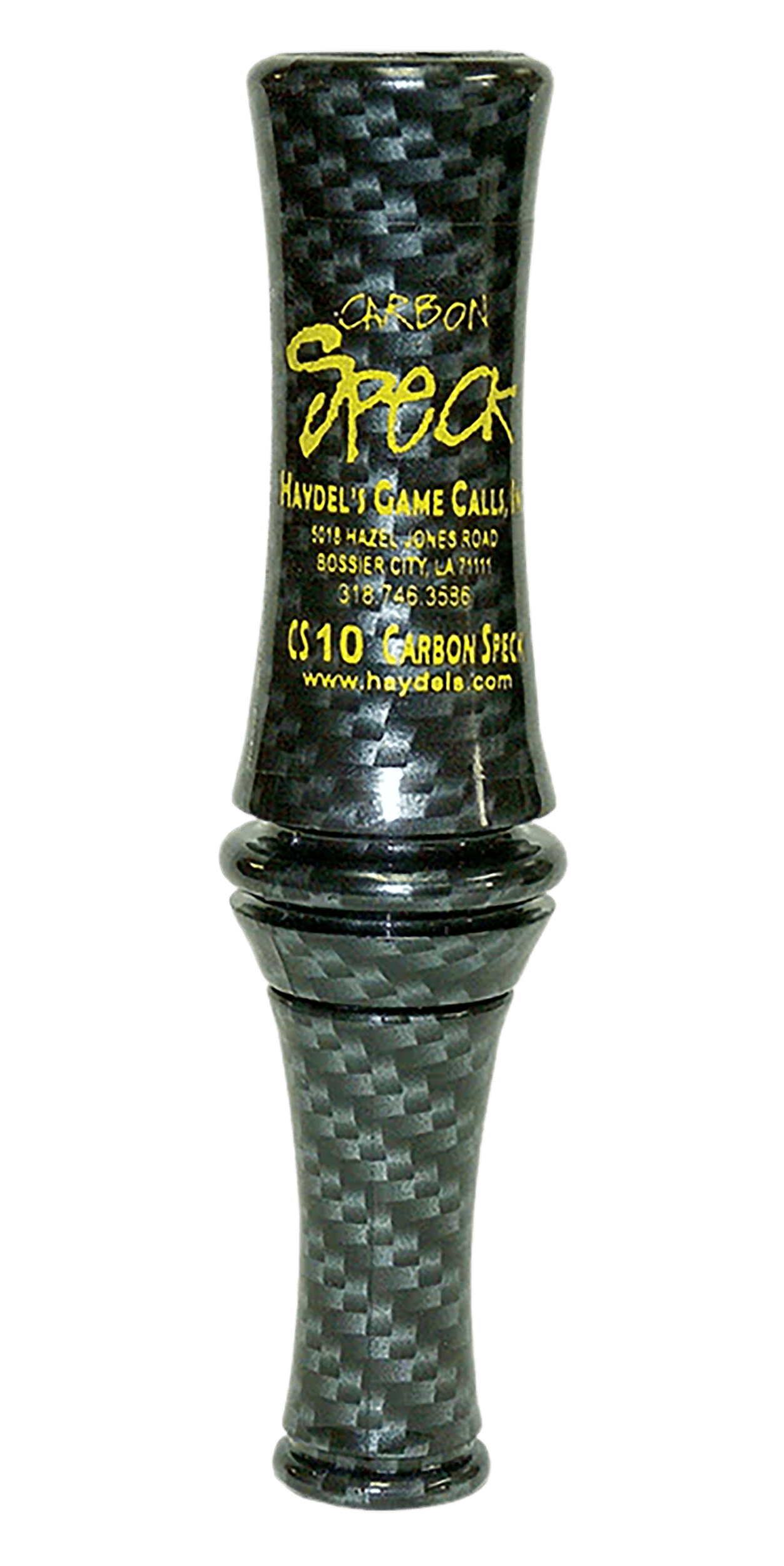 Haydel's Game Calls CS10 Carbon Speck Open Call Single Reed Specklebelly Sounds Attracts Geese Black Carbon