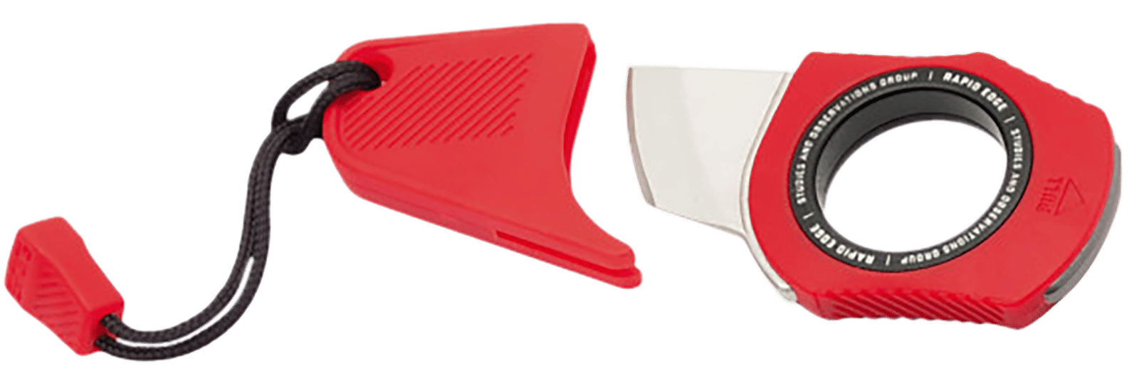 S.O.G SOG18300143 Rapid Rescue Red Aluminum Stonewashed Blade