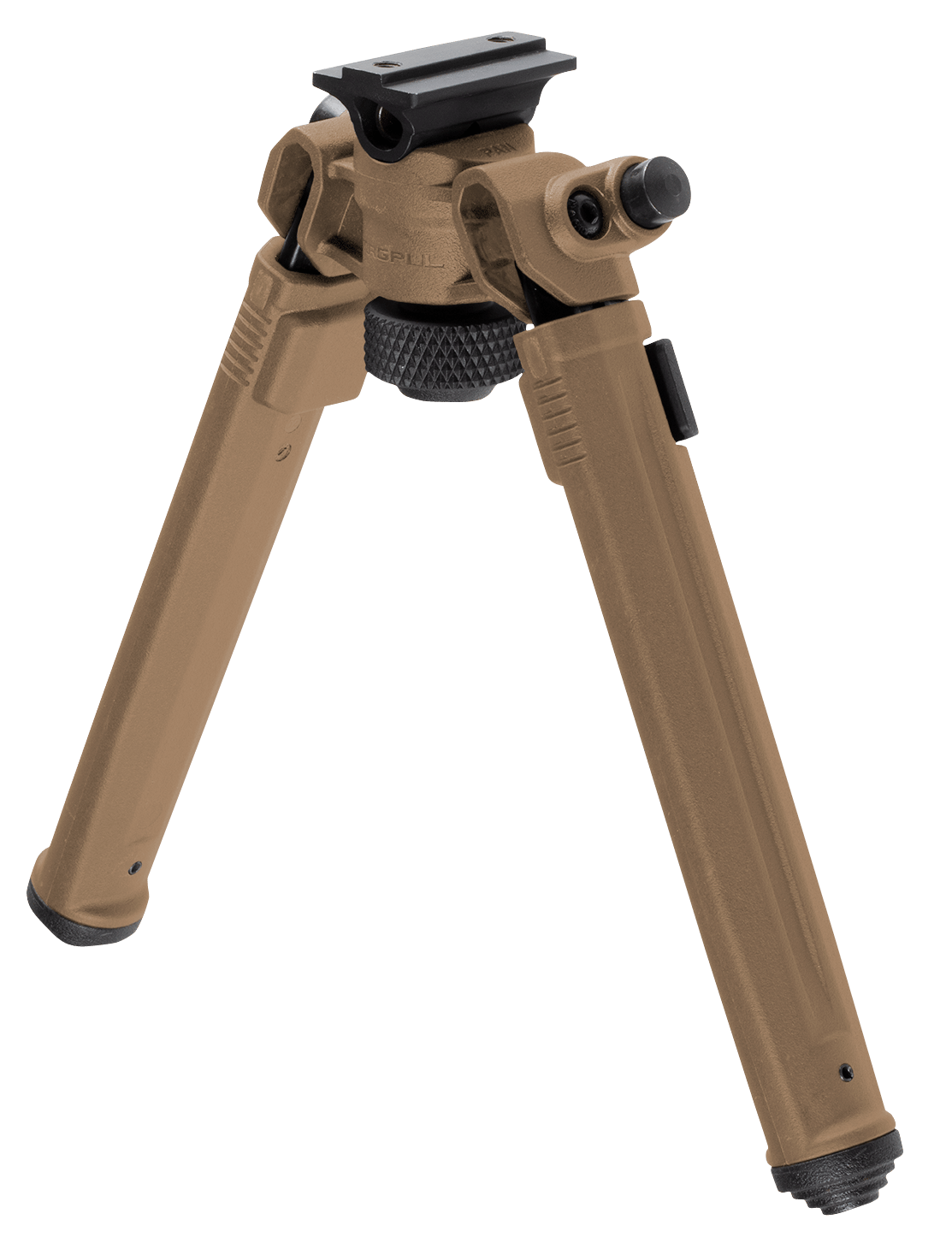 Magpul MAG951-FDE Bipod made of Aluminum with Flat Dark Earth Finish, ARMS 17S-Style Attachment, 6.80-10.30" Vertical Adjustment & Rubber Feet for AR-Platform