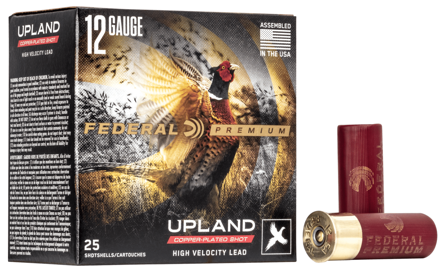 Federal P1284 Premium Wing-Shok High Velocity 12Gauge 2.75" 1 1/8oz 4Shot 25 Per Box/10 Case