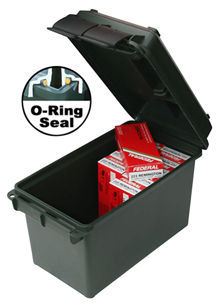 MTM Case-Gard AC50C40 Ammo Can 50Cal Rifle Black Polypropylene