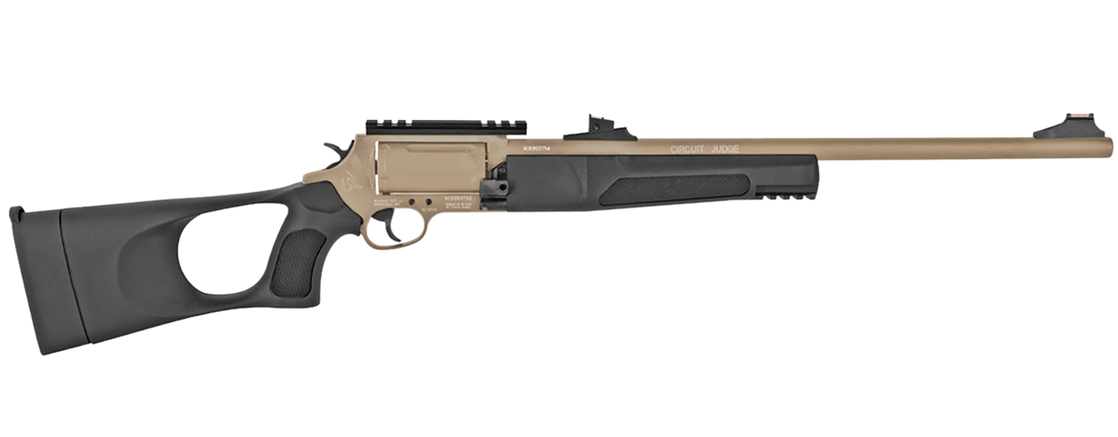 Rossi SCJT4510D Circuit Judge 45 Colt (LC) Caliber with 5rd Capacity, 18.50" Barrel, Sand Cerakote Metal Finish & Black Synthetic Stock Right Hand (Full Size)