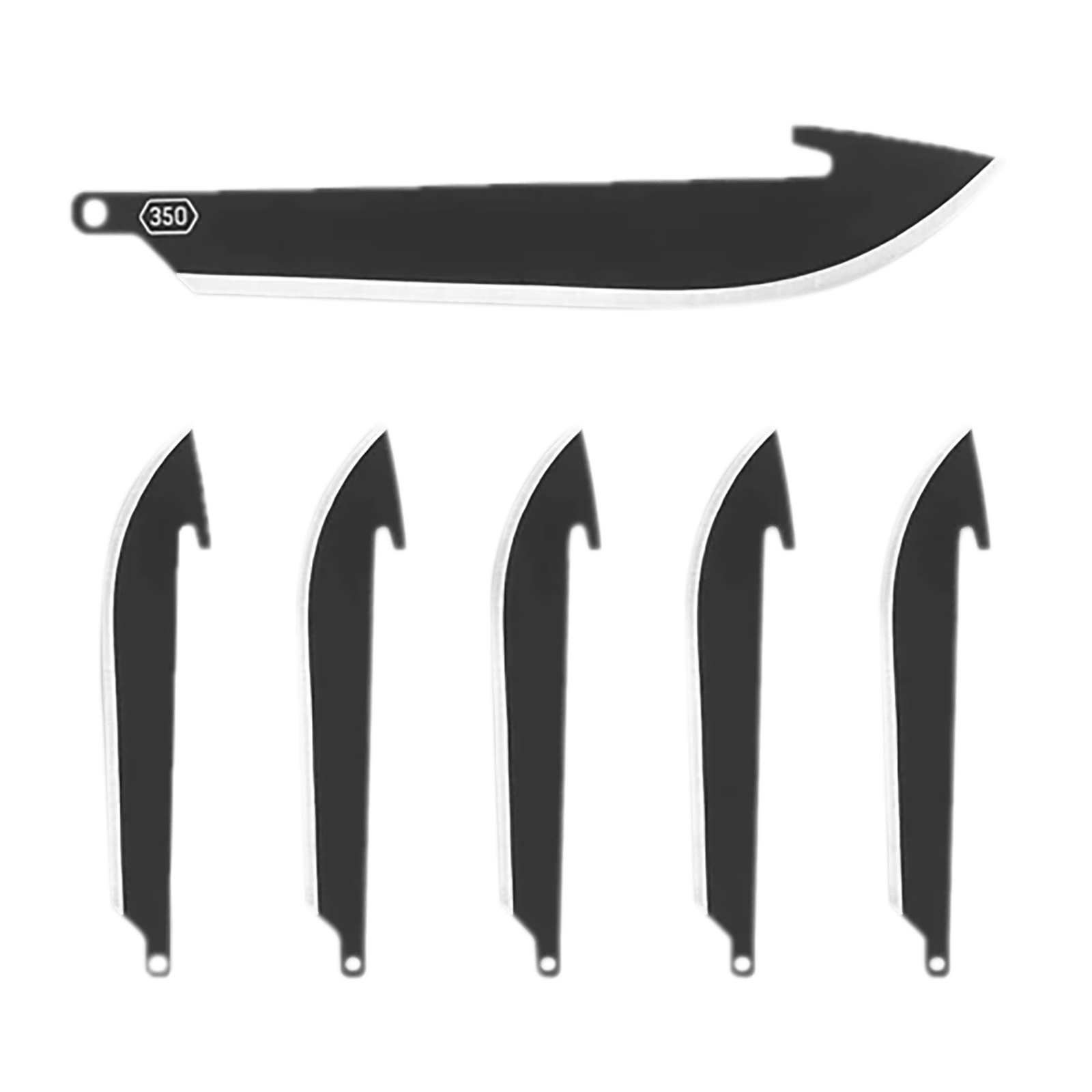 Outdoor Edge RR35K6C 3.50" Drop Point Plain 420J2 SS Blade 6 Blades