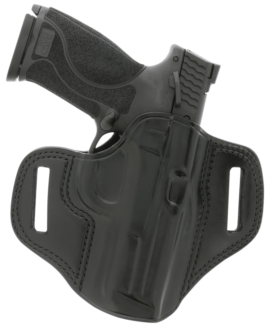 Galco CM212B Combat Master OWB Black Leather Belt Slide Fits 1911 Right Hand