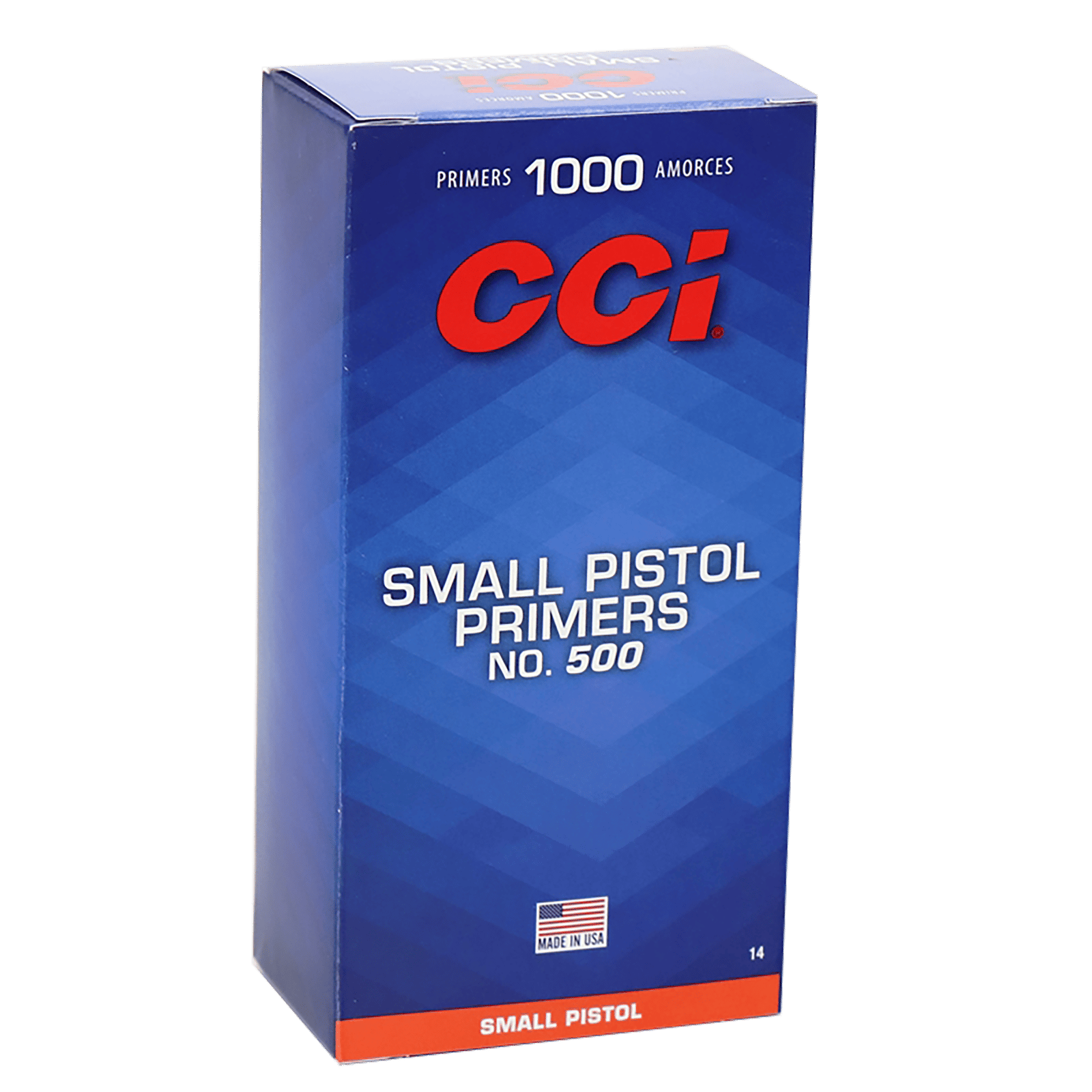 CCI 0014 Standard Pistol No. 500 Small Pistol Multi Caliber Handgun 1000/Box