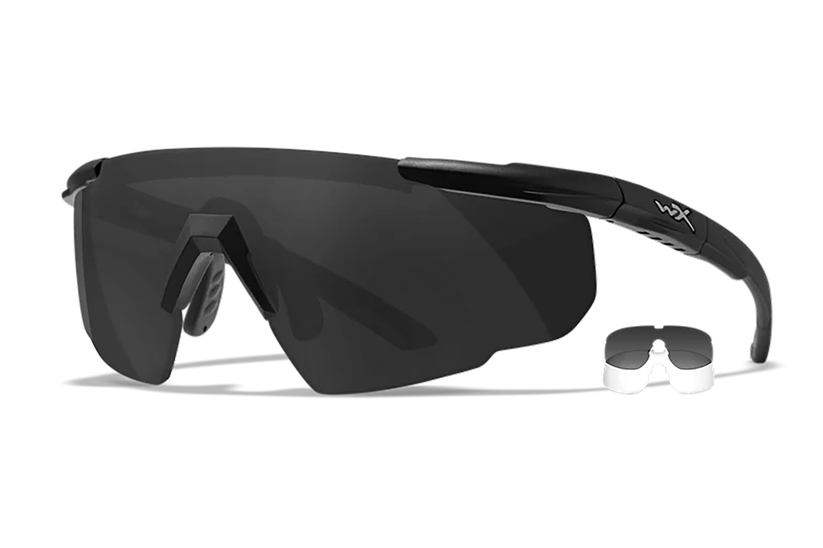 Wiley X 315 Saber Advanced Smoke Gray/Clear Lens Polycarbonate Black Frame
