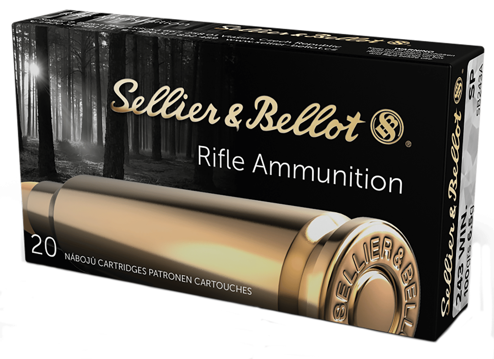 Sellier & Bellot SB243A Rifle 243Win 100gr Soft Point 20 Per Box/25 Case