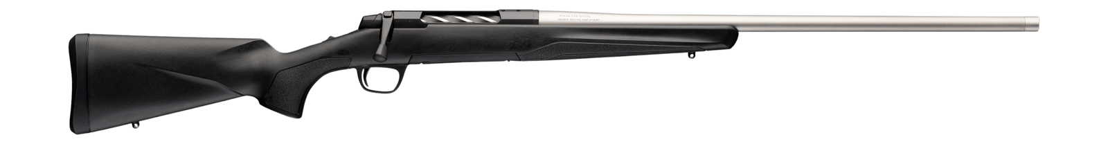 Browning 036115294 X-Bolt 2 Special LR Full Size 6.5 PRC 3+1 24" Matte Stainless Threaded Barrel, Matte Stainless Steel Drilled & Tapped Receiver, Black Adj Comb & LOP Synthetic Stock Right Hand