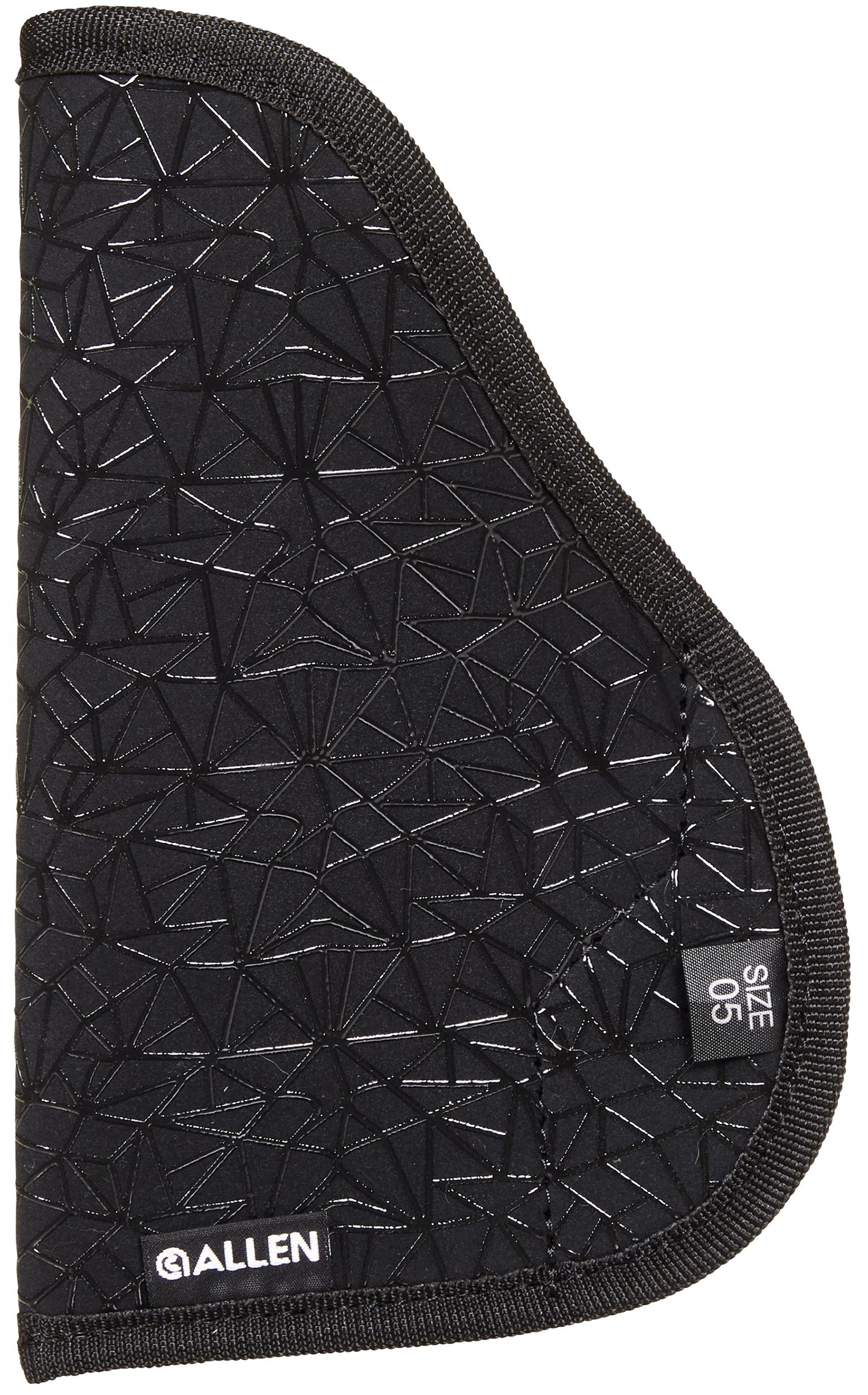 Allen 44905 Spiderweb In-The-Pocket Conceal Carry Holster Size 05 Black Nylon w/Web Grip Pattern, Compatible w/Glock 17/22/29/Springfield XD Ambidextrous