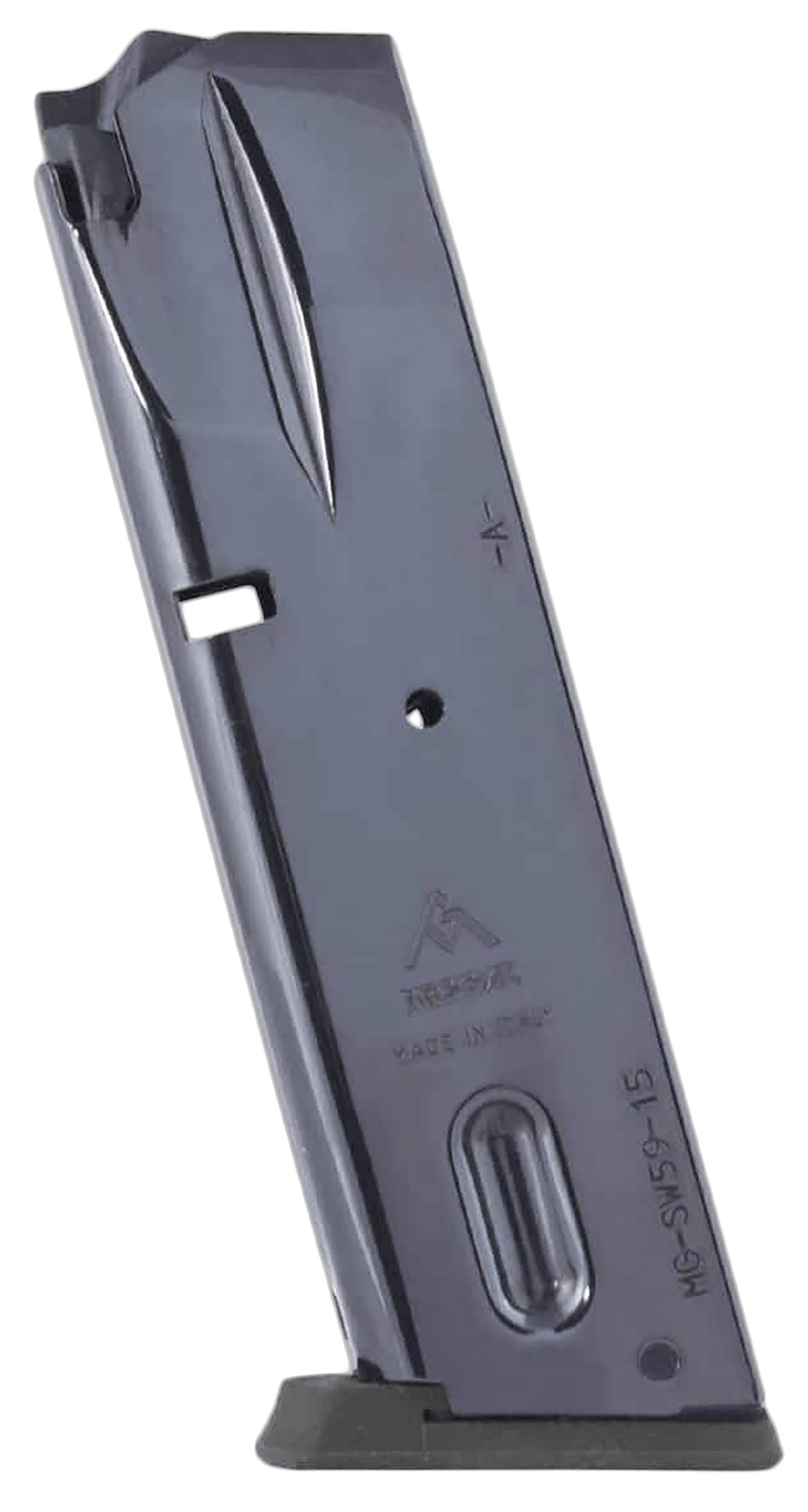 Mec-Gar MGSW5915N S&W 15rd 9mm Luger, Fits S&W 5900 Series/915/910/659 Black Nickel