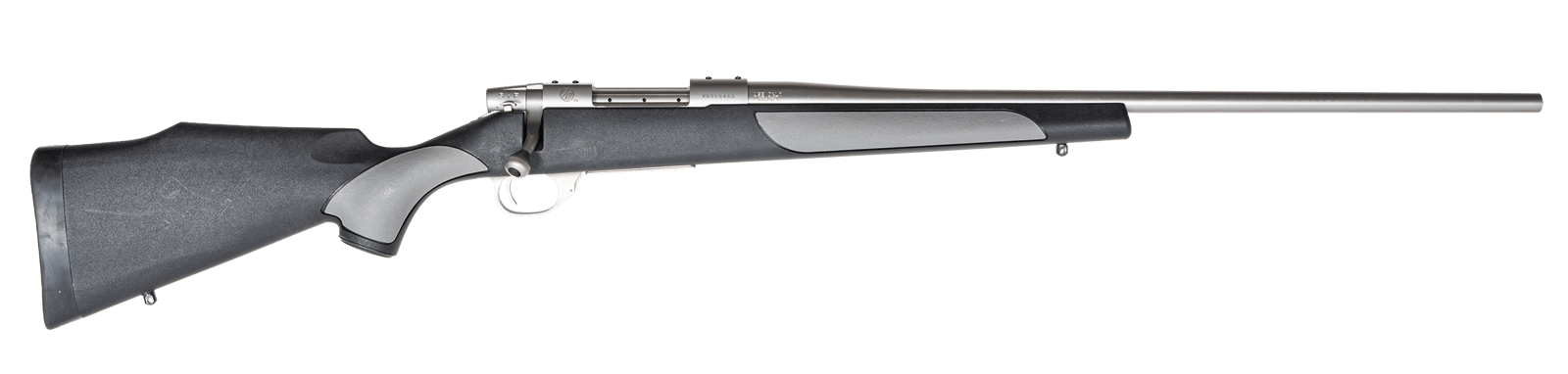 Weatherby Vanguard Weatherguard Full Size 308 Win 4+1 22" Satin Threaded Barrel, Satin Stainless Steel Drilled & Tapped Receiver, Black/Gray Weatherguard Stock
