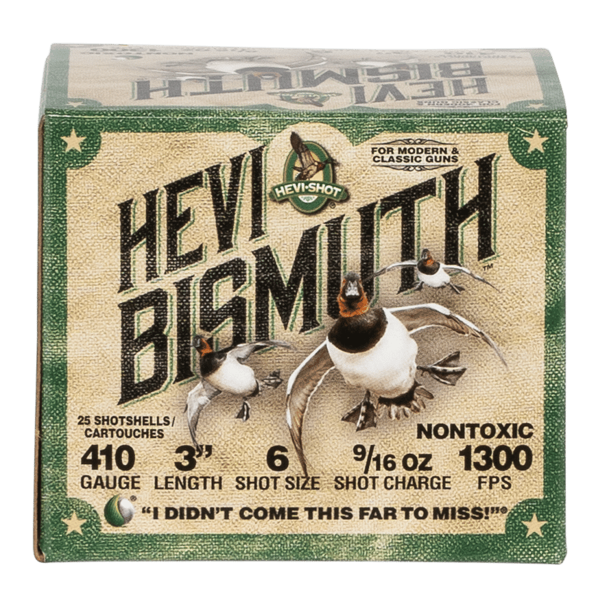 HEVI-Shot HS19006 HEVI-Bismuth 410Gauge 3" 9/16oz Bismuth 6Shot 25 Per Box/10 Case