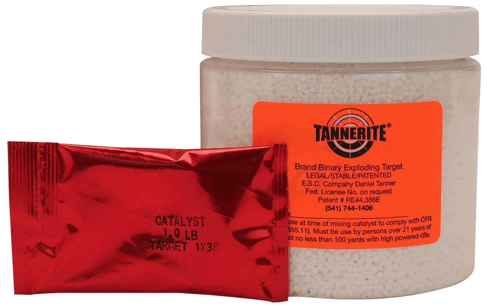 Tannerite 1BR 1 Pound Target Impact Enhancement Explosion White Vapor Centerfire Rifle Firearm 1 lb 16 Targets *Sold by Case