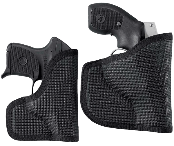 DeSantis Gunhide N38BJ8BZ0 Nemesis Pocket Black Rubberized Fabric Fits Glock 43 Ambidextrous