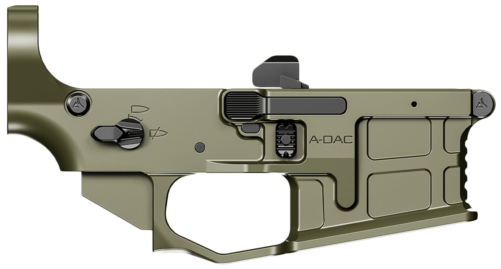 Radian Weapons R0391 A-DAC 15 Lower Receiver OD Green, Fully Ambi Controls, Talon 45/90 Safety, Ext. Bolt Catch, Left-Side Mag Release, Right-Side Bolt Release, Enhanced Takedown Pins