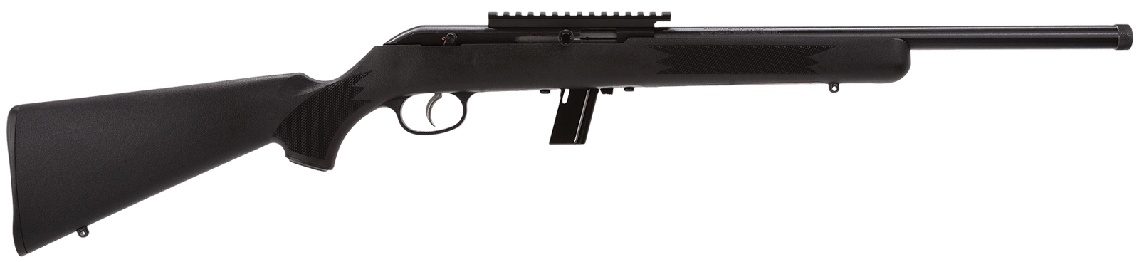 Savage Arms 45110 64 FV-SR Full Size 22 LR 10+1 16.50" Matte Black Heavy Barrel, Matte Black Picatinny Rail Carbon Steel Receiver, Matte Black Fixed Synthetic Stock, Right Hand