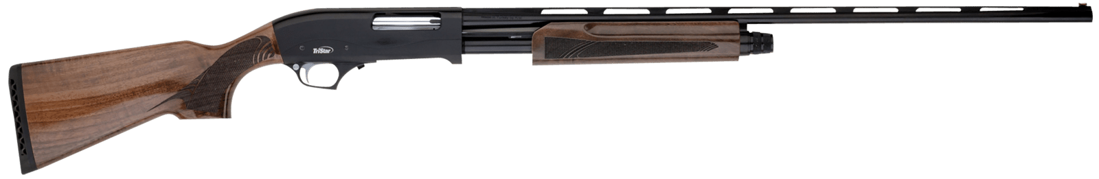 TriStar 23143 Cobra III Compact 410 Gauge Pump 3" 5+1 24" Black Vent Rib Barrel, Black Steel Receiver, Fixed Walnut Stock, Beretta/Benelli Choke Tubes, Right Hand