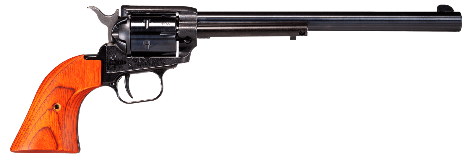 Heritage Mfg RR22MB9 Rough Rider 22 LR/22 WMR 6 Shot, 9" Black Steel Barrel, Black Zinc Alloy Frame, Black Cylinder, Cocobolo Grip, Exposed Hammer