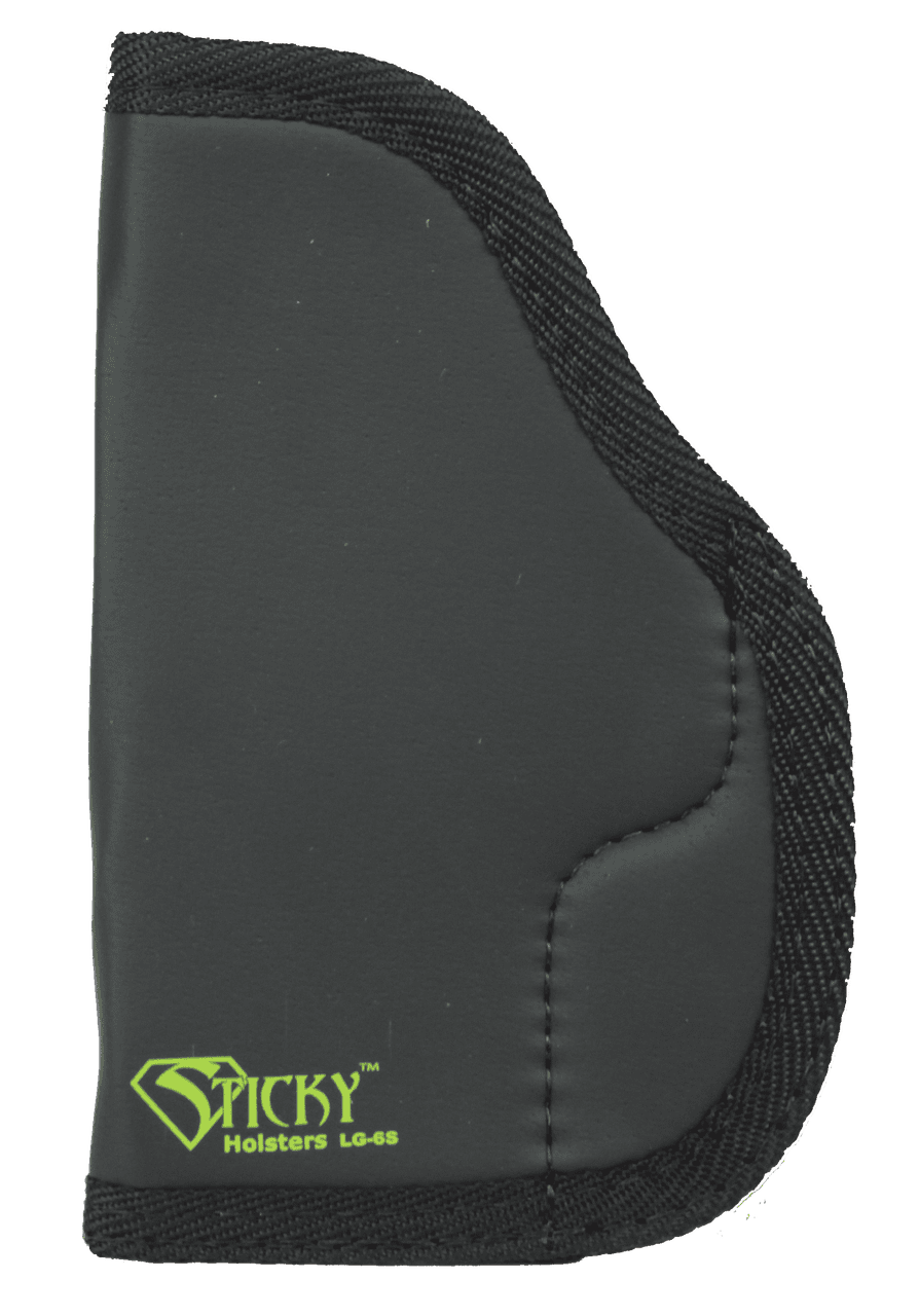Sticky Holsters LG6S LG-6S Black/Green Latex Free Rubber Fits Compact/Med Auto Ambidextrous