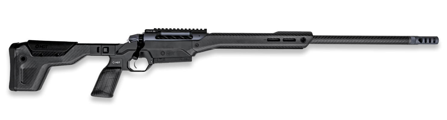 Weatherby 3WAMC25CMR4B 307 Alpine MDT Carbon 25 Creedmoor 3+1 22" Carbon Fiber Threaded Barrel, Carbon Gray Cerakote Steel Receiver w/Picatinny Rail, Arca Rail Forend, Black HNT26 MDT Chassis Carbon F
