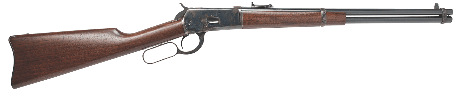 Cimarron AS612 1892 Carbine 45 Colt (LC) 10+1 20" Blued Round Barrel, Color Case Hardened Receiver, Walnut Furniture