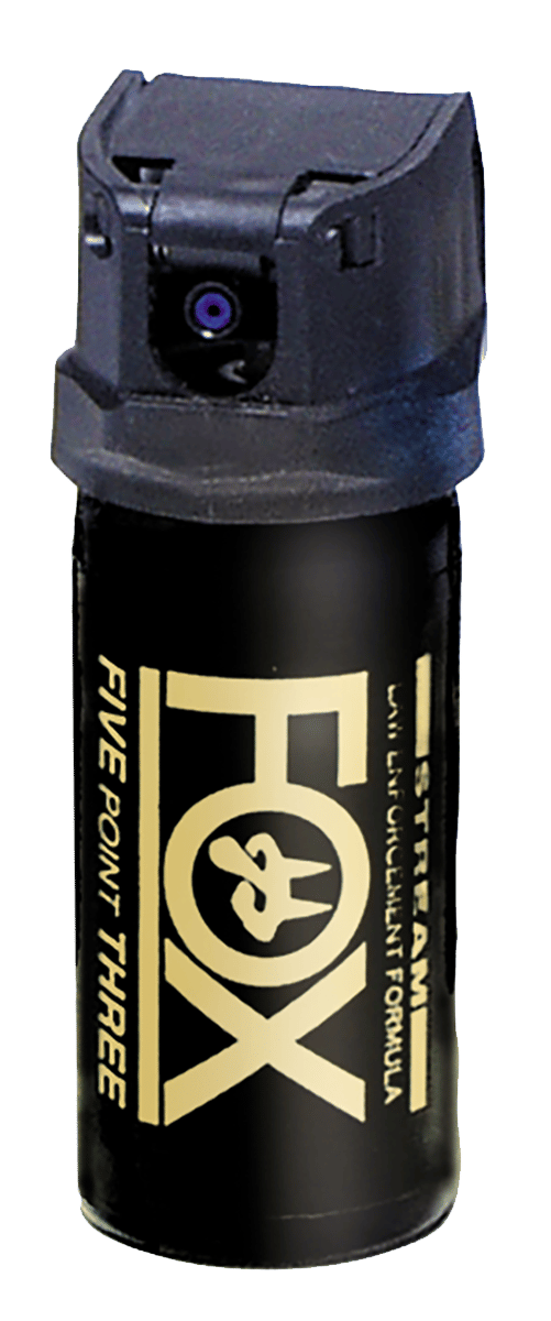 Fox Labs 152FTMDB Legacy Five Point Three 15 1/2 Second Bursts Cone Spray Range 152 ft 1.50 oz Black Spray Features Invisible UV Dye