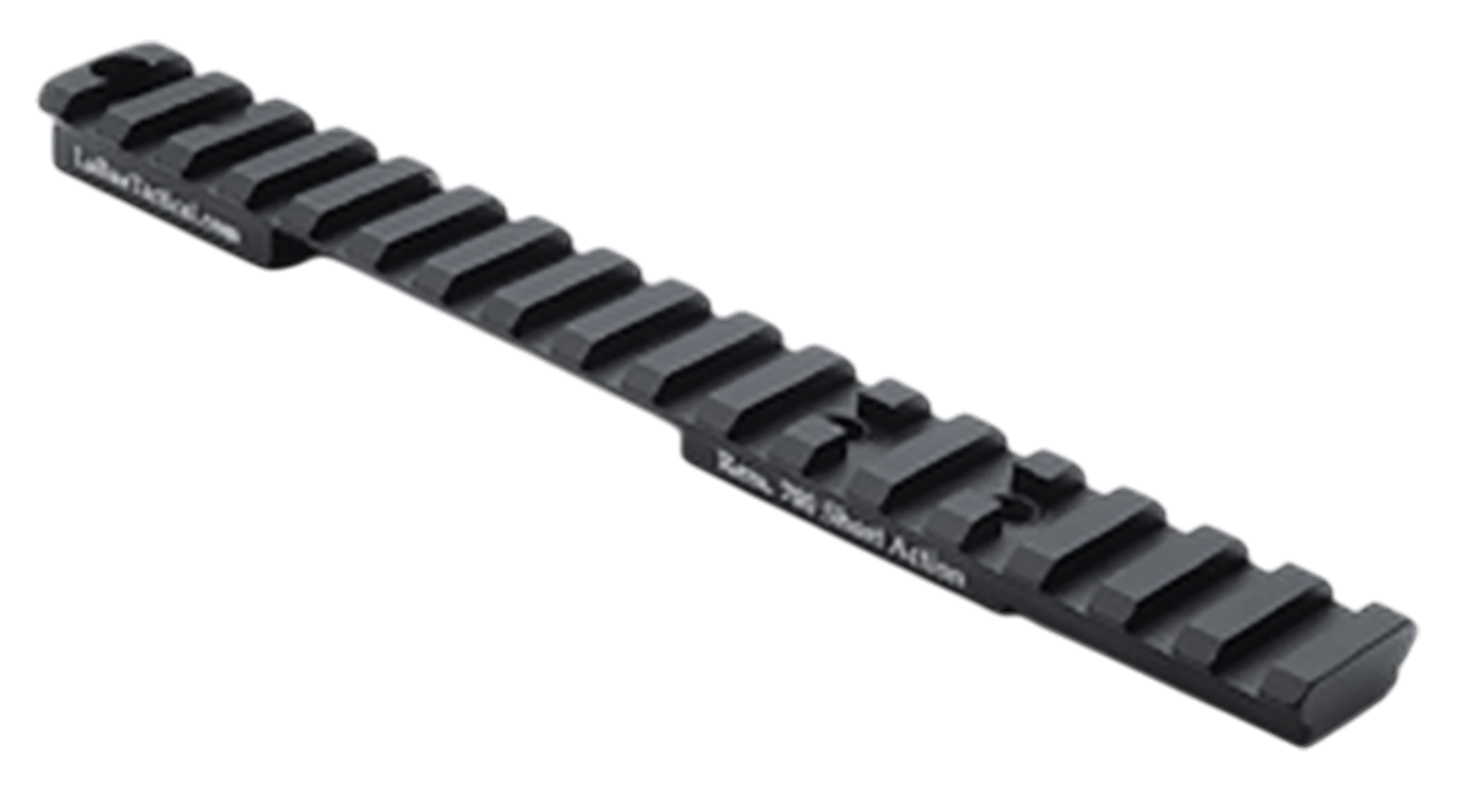 Larue Tactical LT113S0MOA Top Rail Black Fits Remington 700 Short Action 0 MOA