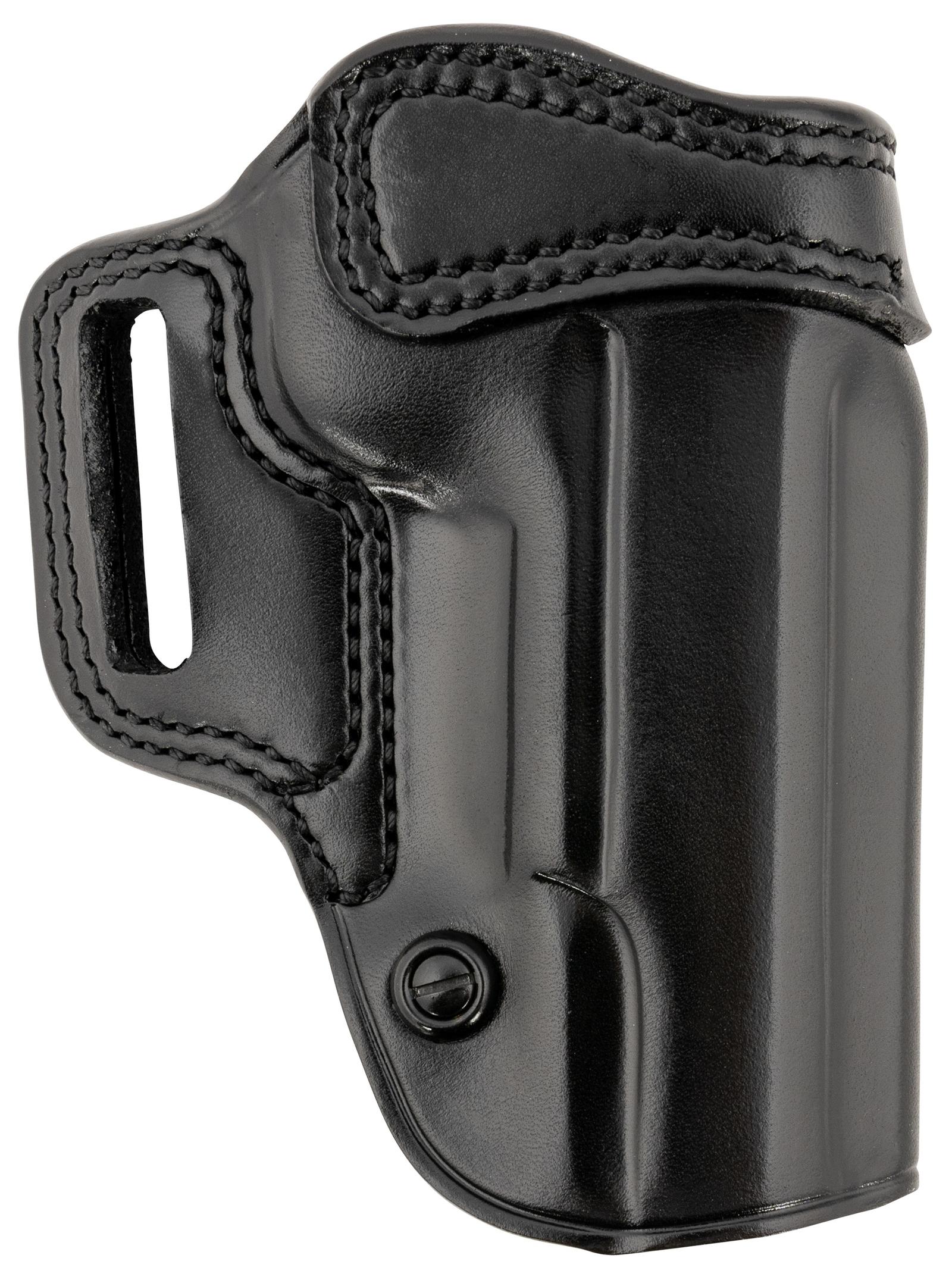 Galco AV212RB Avenger OWB Black Leather Fits 1911 5" Belt Slide, Right Hand