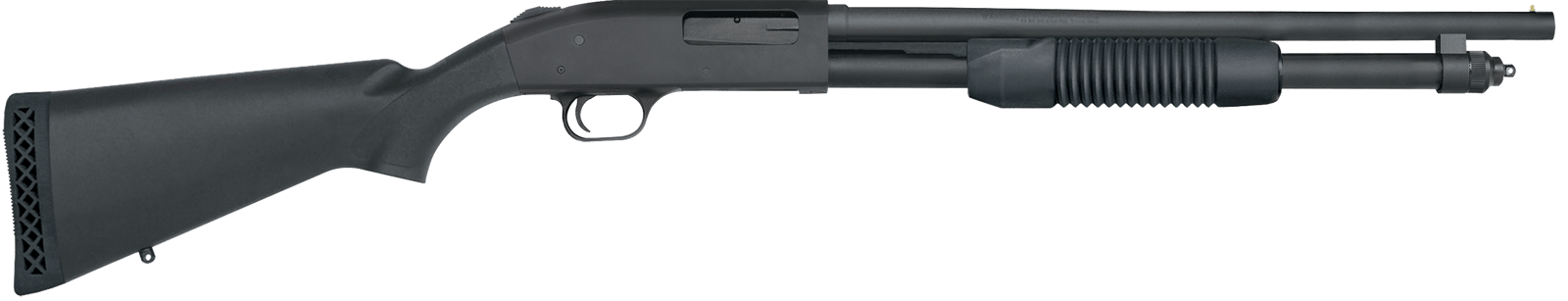 Mossberg 50698 590 Persuader 20 Gauge 6+1 3" 18.50" Cylinder Bore Barrel, Matte Blued Metal Finish, Drilled & Tapped Receiver, Synthetic Stock
