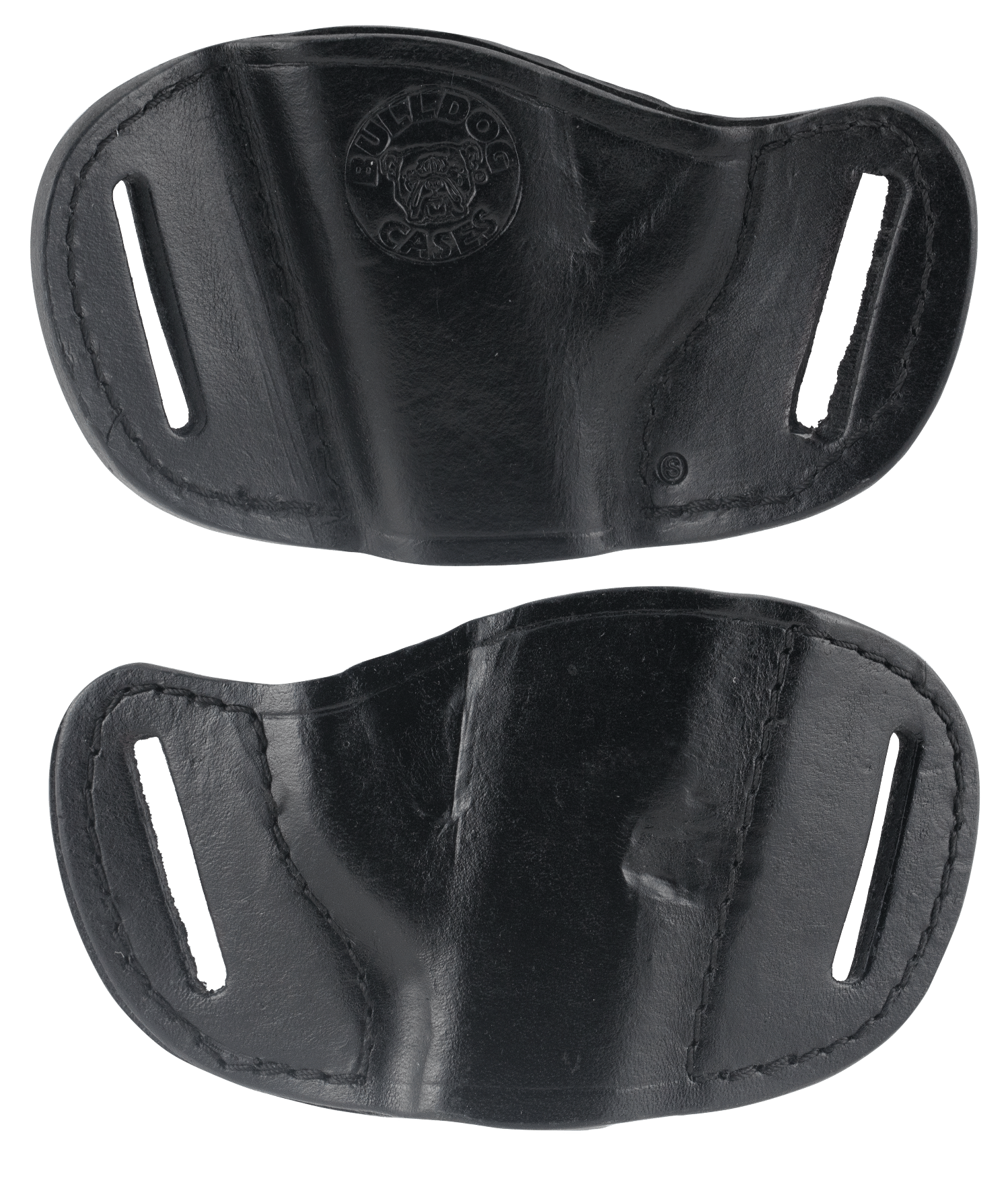 Bulldog MLBS Molded OWB Black Leather Belt Slide Fits Bersa Thunder 380 Fits Ruger LCP Fits Sig 230 Right Hand