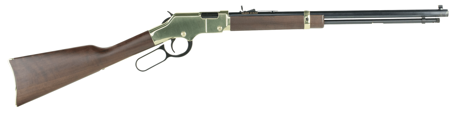 Henry H004 Golden Boy 22 LR Caliber with 16 LR/21 Short Capacity, 20" Octagon Barrel, Brasslite Metal Finish & American Walnut Stock Right Hand