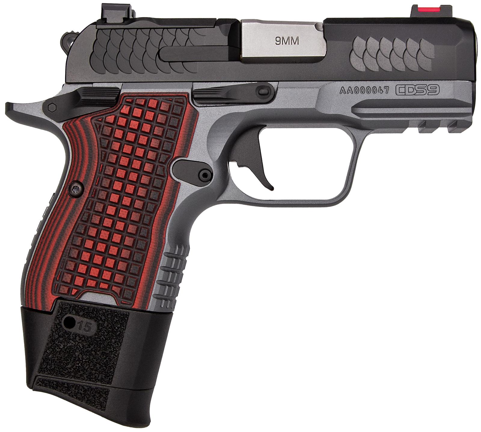 Kimber Mfg.,inc 3600003 CDS9 9mm 15rd 3.18" Black KimPro II Optic Ready Stainless Steel Slide Gray KimPro II G10 Grip