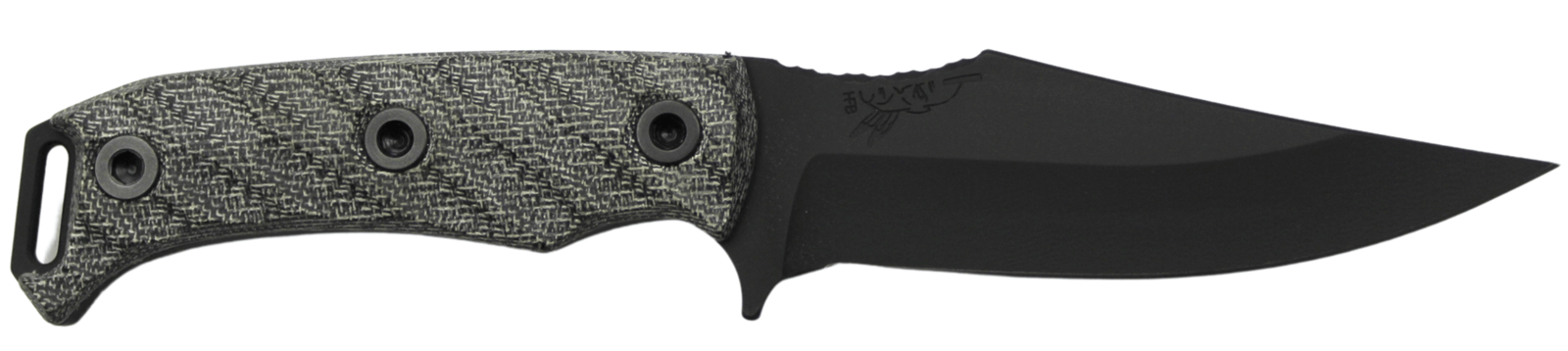 HALF FACE BLADES TOSAHWI 4" BLADE, 8.1"OA, CPM S45VN STEEL, ARMORY BLK, GRAY MICARTA GRIP