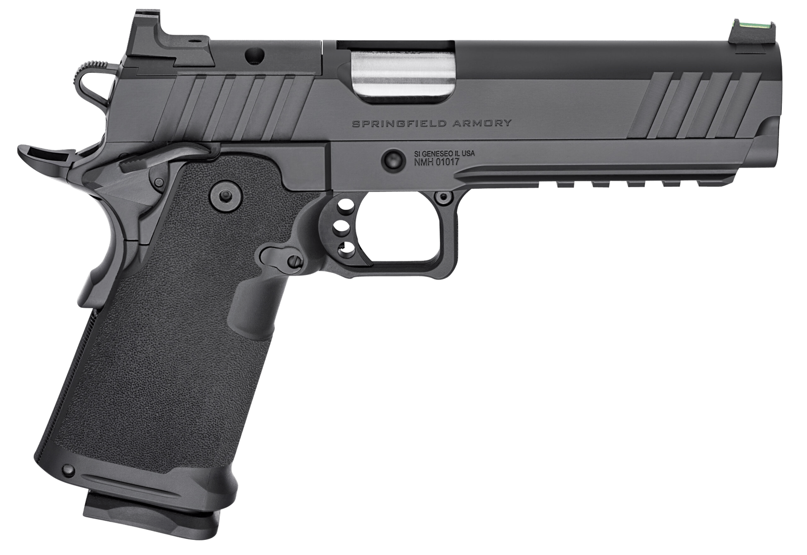 Springfield Armory PH9119AOS Prodigy DS 9mm Luger 20+1 5" Stainless Match Grade Bull Barrel, Black Cerakote Optic Cut/Serrated Carbon Steel Slide & Frame w/Beavertail, Black Polymer Grip, Right Hand