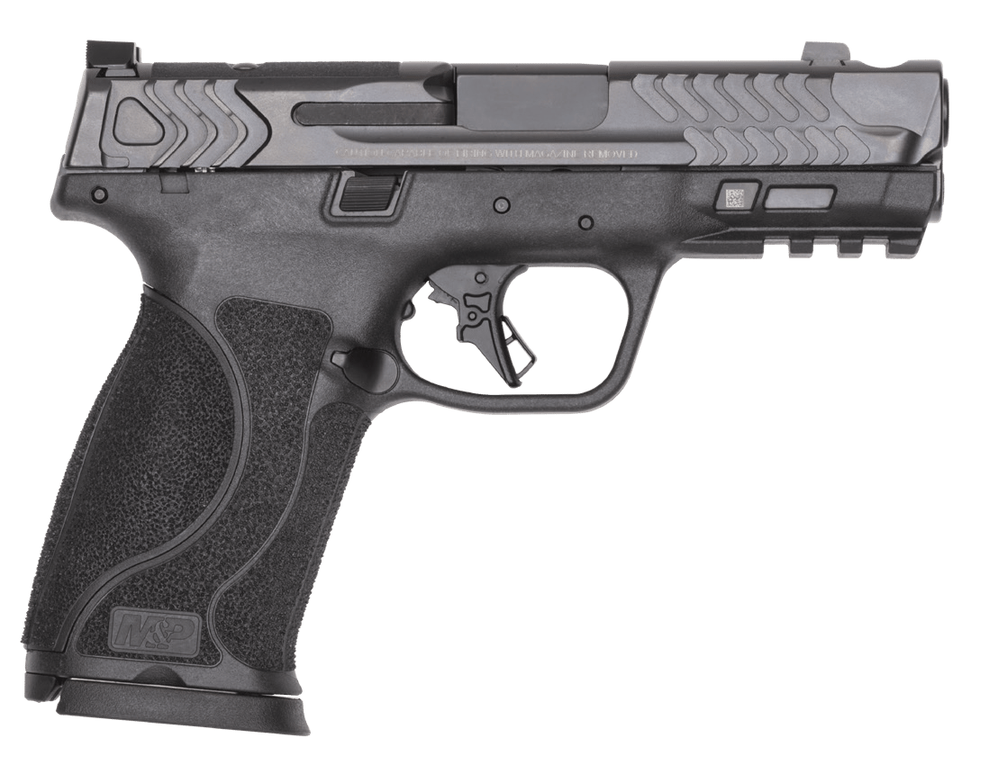 Smith & Wesson 14413 M&P PC M2.0 10mm Auto 15+1 4" Black Armornite Ported Stainless Steel Barrel & Optic Ready/Ported/Serrated Slide, Polymer Frame w/Picatinny Rail, Interchangeable Palmswell Grip