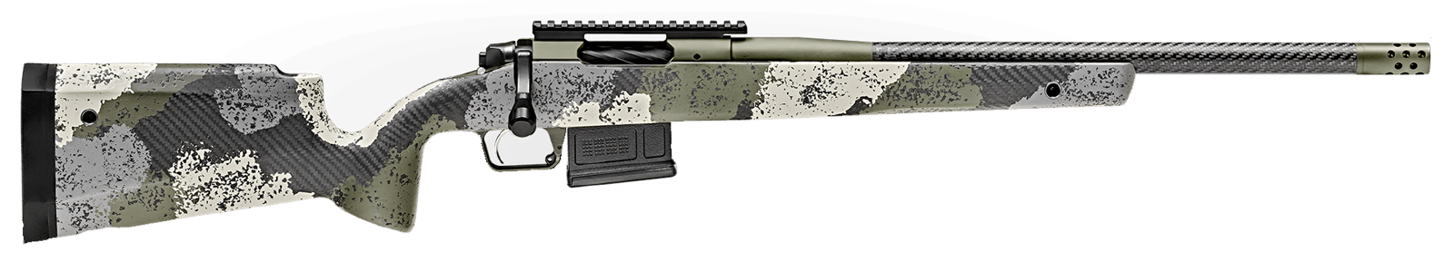 Springfield Armory BAW920308CFG 2020 WayPoint 308 Win,7.62x51mm NATO 5+1 20" CF Evergreen Camo Hybrid Profile w/M-LOK Stock Mil-Spec Green Cerakote Right Hand